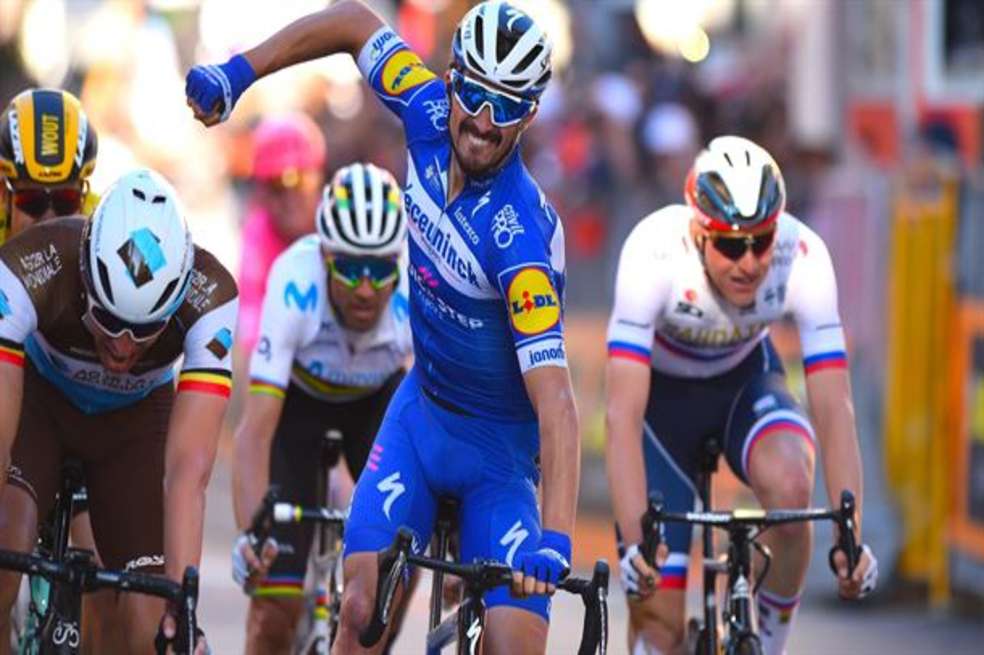 Julian Alaphilippe, ganador de la Milán - San Remo en el 2019.