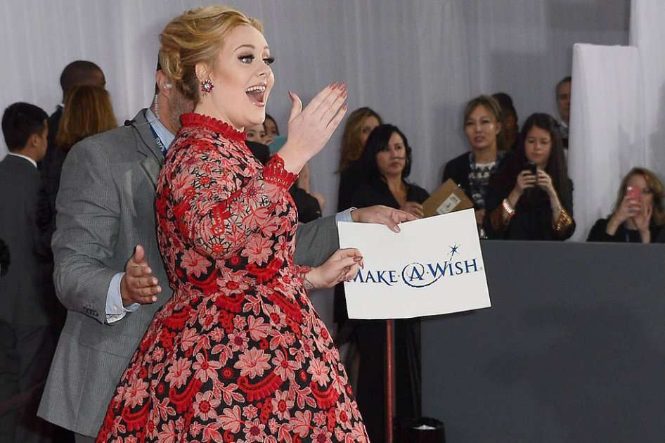 La cantante Adele.