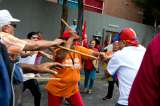 Enfrentamientos entre chavistas y opositores durante "Toma de Caracas"