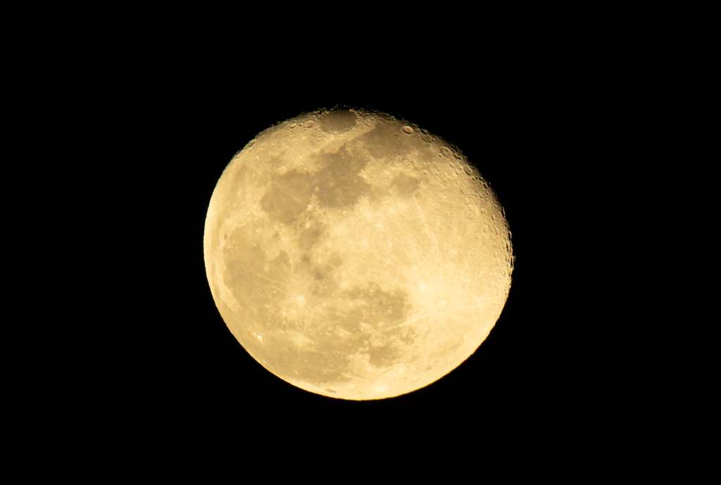 AME8480. SANTO DOMINGO (REPÚBLICA DOMINICANA), 17/11/2024.- Fotografía de la luna llena, este domingo en Santo Domingo (República Dominicana). EFE/ Orlando Barría