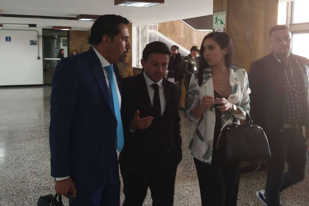 Aida Victoria Merlano Manzaneda a la salida de la audiencia de lectura de acusación en su contra. / El Espectador