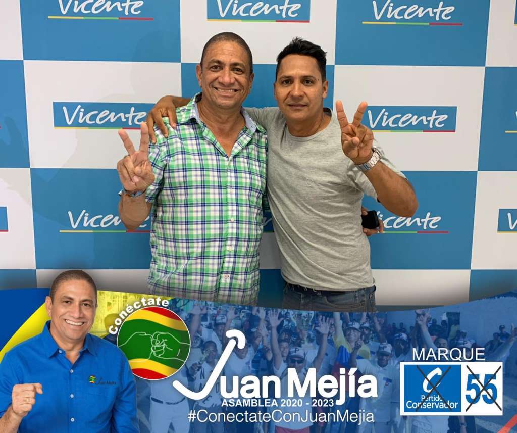 Dionisio Maury apoyando las campañas del Partido Conservador.