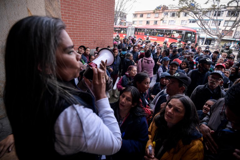 Protesta de Recicladores en Bogotá