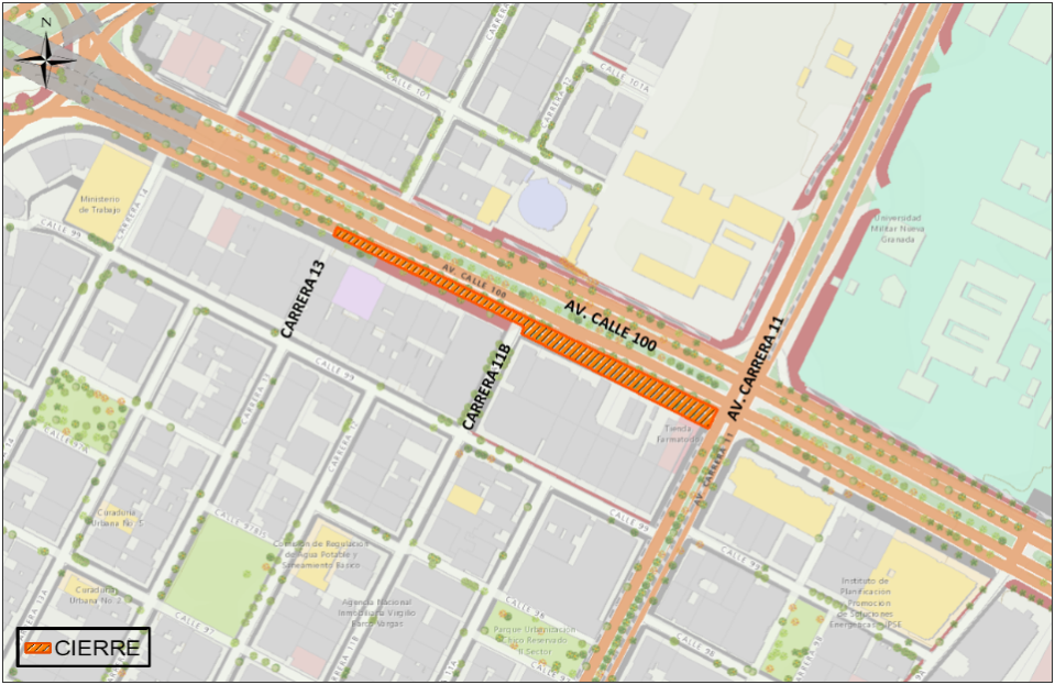 Cierre Calle 100