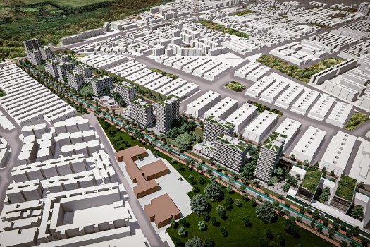 En la Ciudadela del Cuidado se proyecta una urbanización de 14.000 viviendas, u campus universitario, casas de justicia y manzanas del cuidado. La obra abarca 70,28 hectáreas