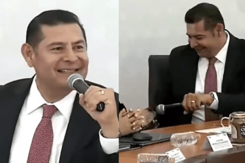 Un perro que habla y dirige: el gobernador de Puebla le da “voz” a su perro