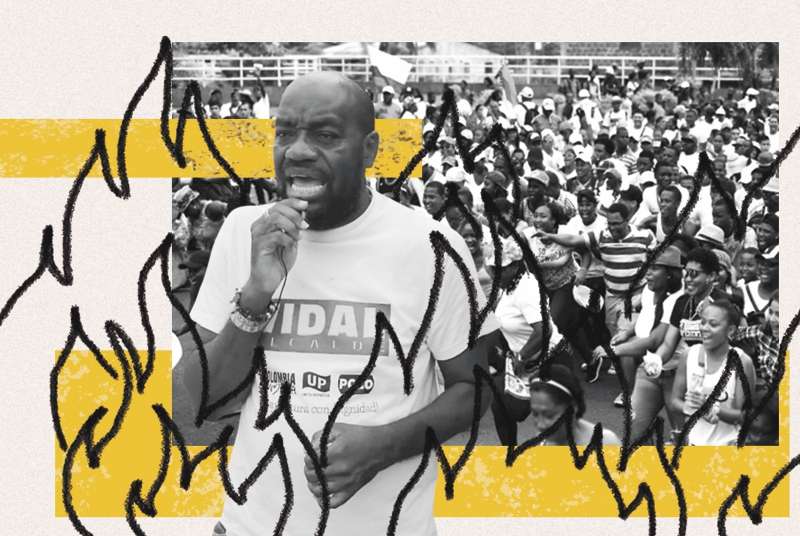 El alcalde Víctor Vidal y varios de sus secretarios provienen del comité del paro cívico de 2017. Ilustración: Éder Rodríguez