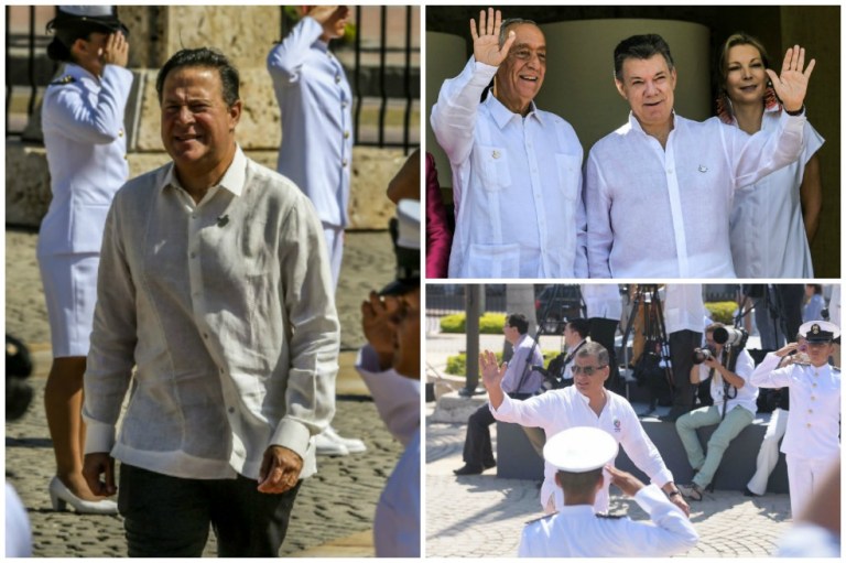 Imágenes de los presidentes en la alfombra roja de la Cumbre Iberoamericana