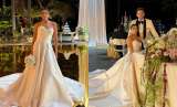 ¿Quién diseñó el vestido de novia de Daniela Ospina para su matrimonio con Gabriel Coronel?