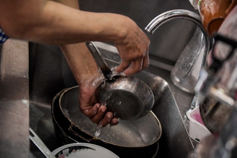 Día 1 de racionamiento de agua en Bogotá,11 de abril de 2024.