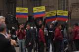 Así fue la protesta contra el asbesto en la visita oficial de Duque a Argentina