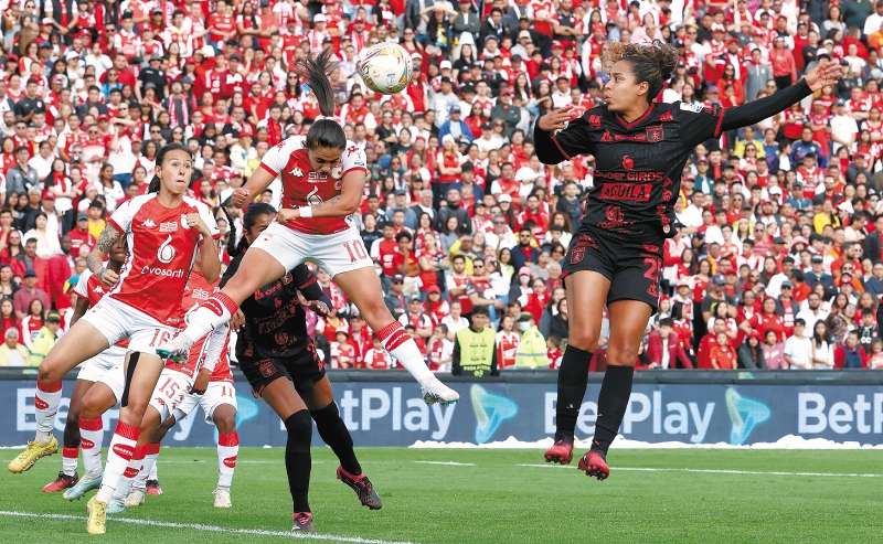 En la pasada edición de la Liga BetPlay femenina, Santa Fe se impuso a América de Cali.