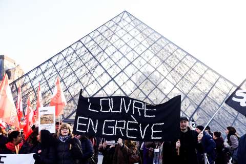 Los trabajadores del Louvre reanudarán la huelga iniciada en diciembre por falta de avances