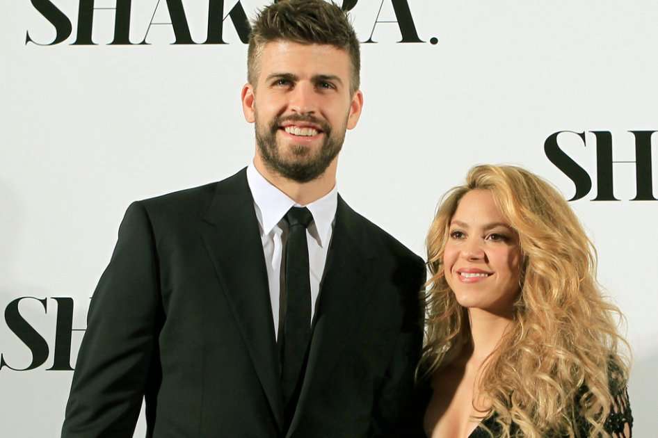 Shakira y Piqué en la presentación de "Shakira" en Barcelona.