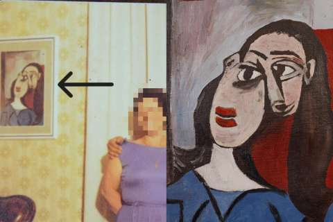 Expertos dicen que cuadro colgado por años en casa de una familia es de Picasso