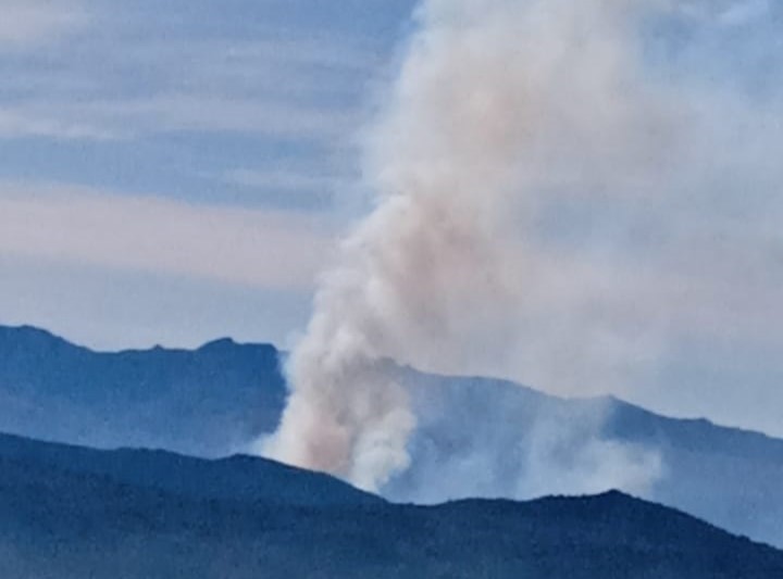 Incendio en páramo Las Alfombras