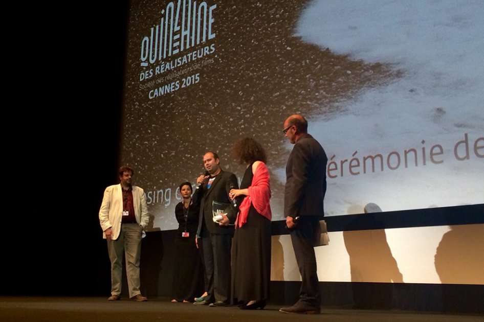 Ciro Guerra en Cannes. / Cortesía Mateo Contreras