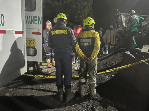 Identifican a los seis trabajadores atrapados tras accidente en mina de Guachetá
