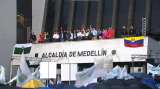 Movilizaciones en La Alpujarra, en Medellín, por suspensión a Quintero