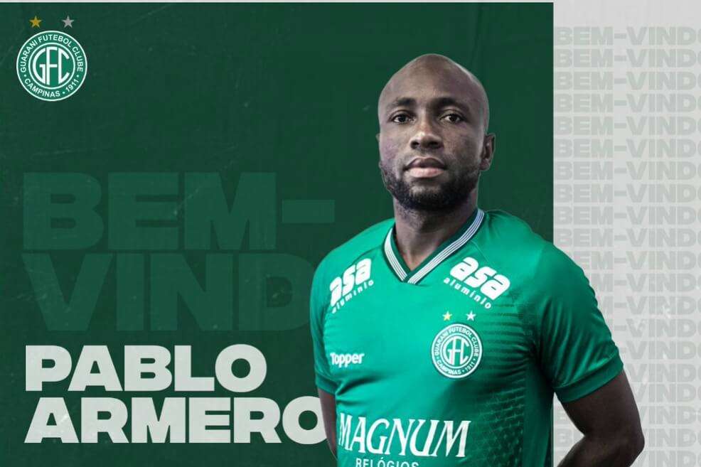 Pablo Armero ha jugado en cinco equipo en el fútbol de Brasil. / @oficialguarani