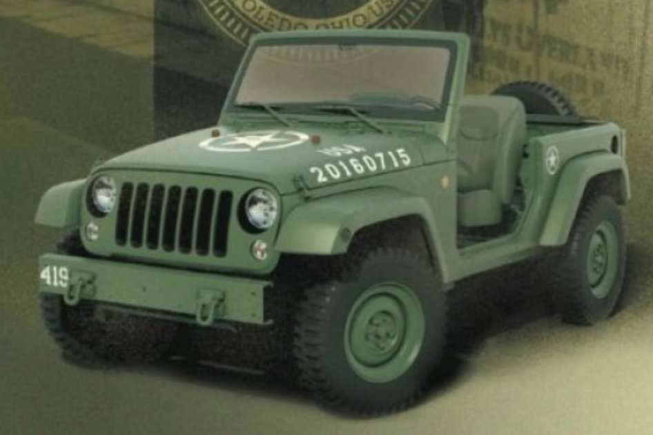 El Wrangler 75° Salute homenajea el MB Willys con un diseño moderno basado en el Wrangler Sport 2016. / Cortesía