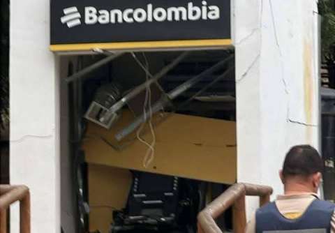 Instalaron explosivos en cajero Bancolombia de Juan de Acosta para robarlo