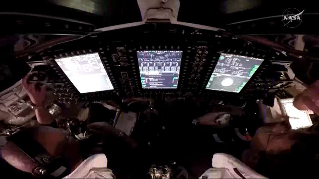 Imagen del interior de la nave espacial Oritón, diseñada por la ESA.