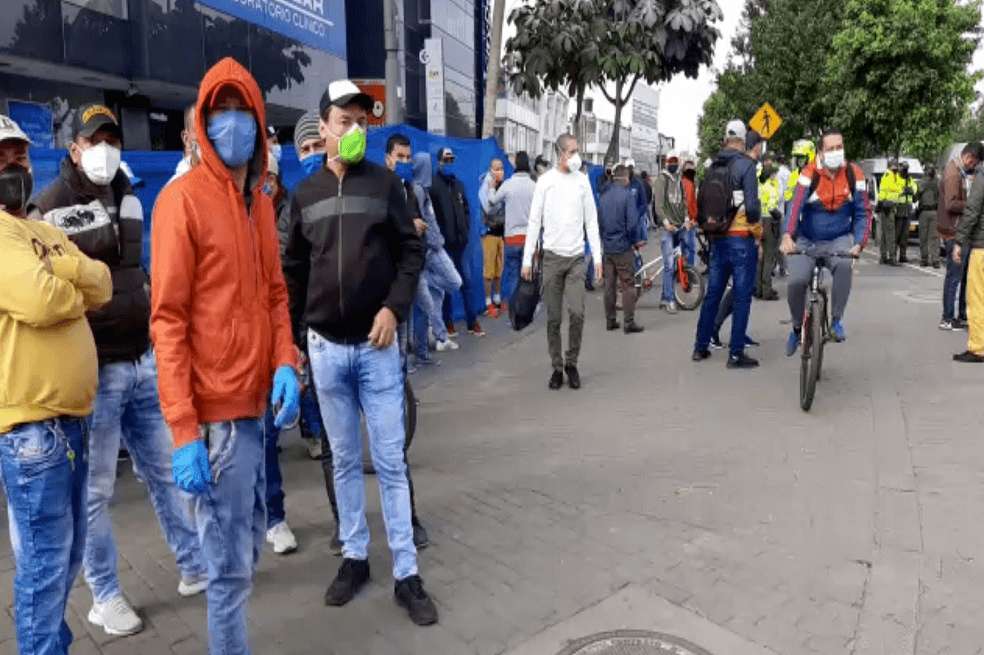 Las manifestaciones generan afectaciones viales en la capital. / Captura de vídeo: suministrado.