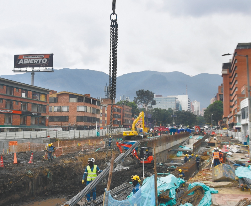Obras Metro de Bogotá, calle 72 con 15