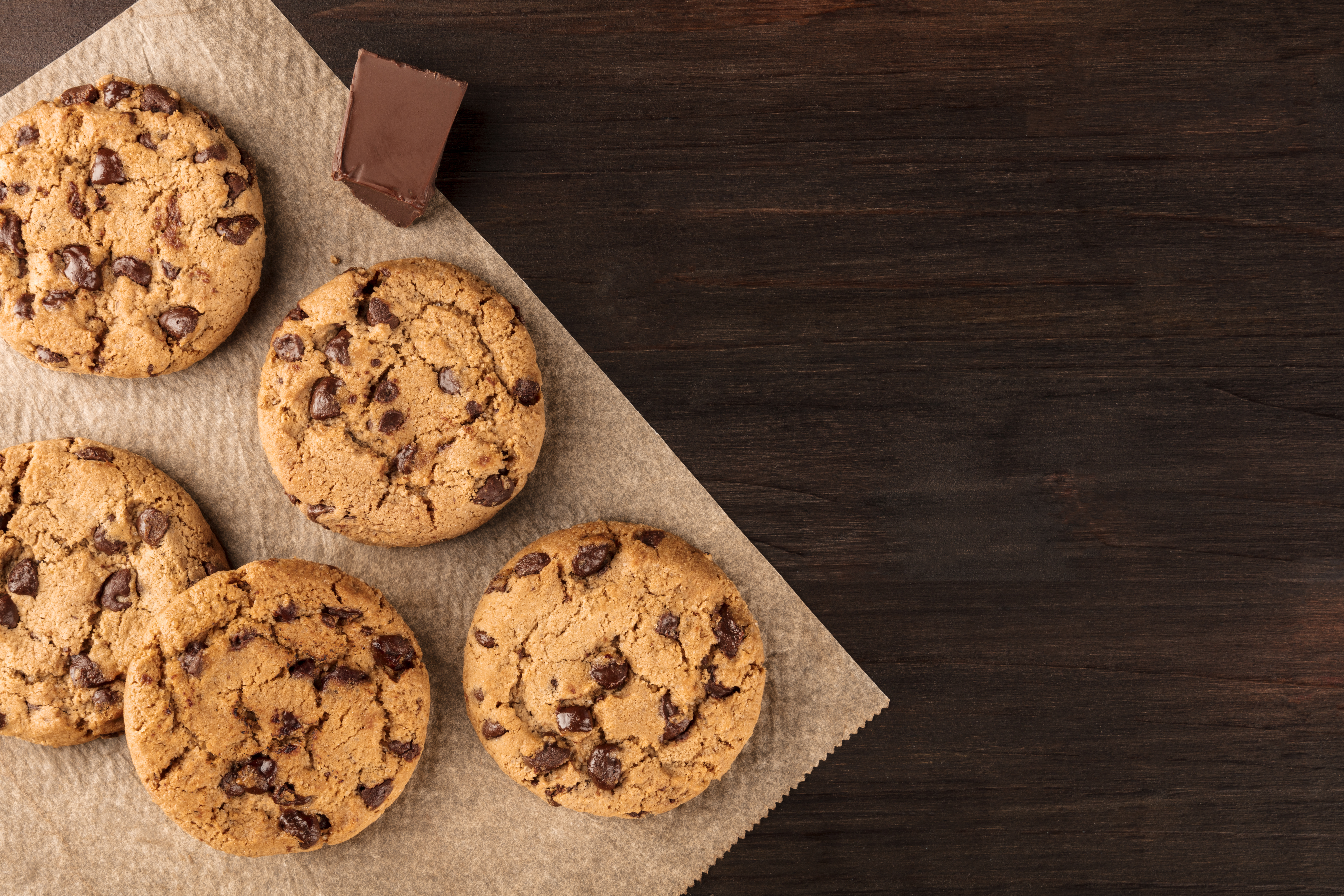 Galletas saludables con chips de chocolate
