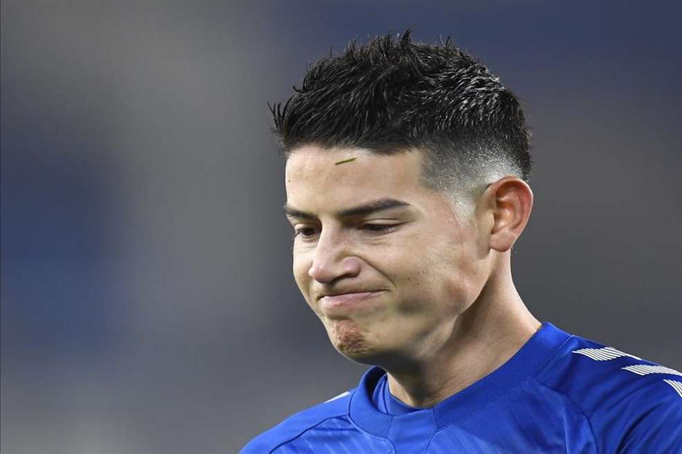 James Rodríguez anotó un gol que fue invalidado por el VAR en el partido contra Leeds.