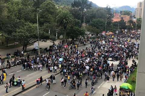 Minuto a minuto del quinto día de paro en Bogotá