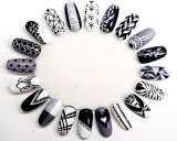 Uñas blanco y negro: diseños minimalistas fáciles de hacer