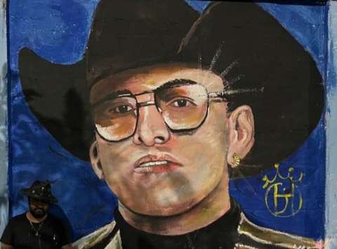 Este es el mural con el que rindieron homenaje a Yeison Jiménez en Bucaramanga