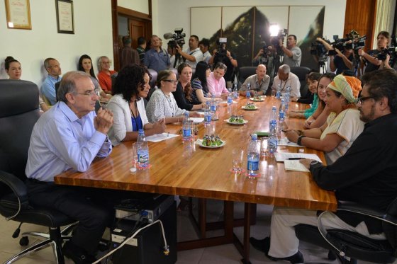 Mesa de conversaciones de La Habana. /Archivo