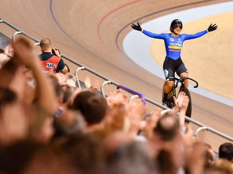 La colombiana Martha Bayona fue una de las grandes figuras de la Copa de Naciones de ciclismo de pista en 2022.