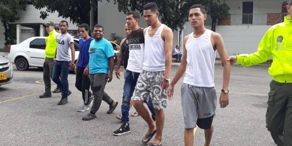 Miembros capturados de la banda "Tren de Aragua"