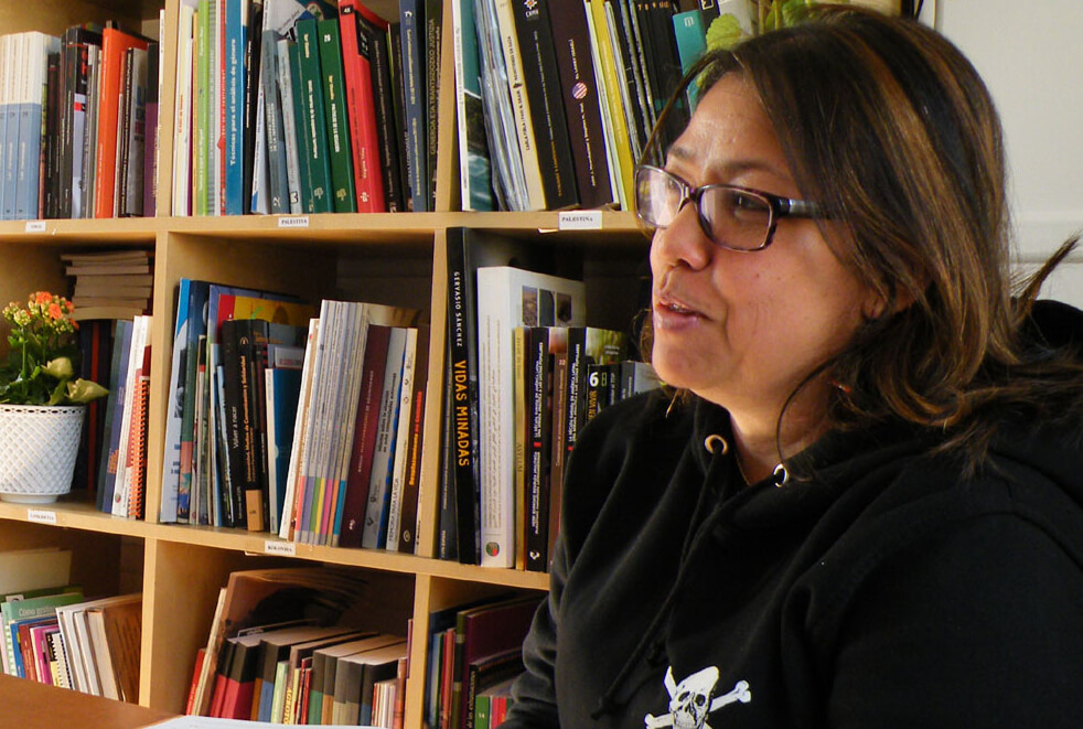 Adriana Arboleda, directora de la Corporación Jurírdica Libertad. Foto: Andrea Gago Menor, revista Pueblos.