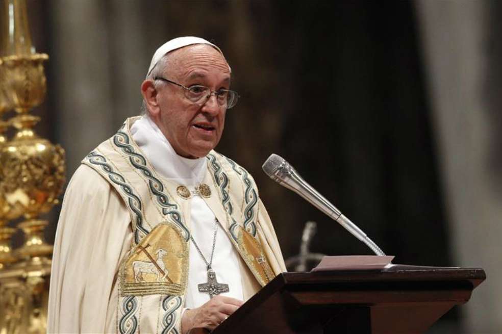 El papa subrayó que el factor más importante para proteger el derecho a la vida era la paz. / Agencia Anadolu