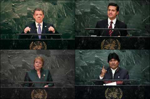 Las frases de los presidentes latinoamericanos en la Asamblea de la ONU