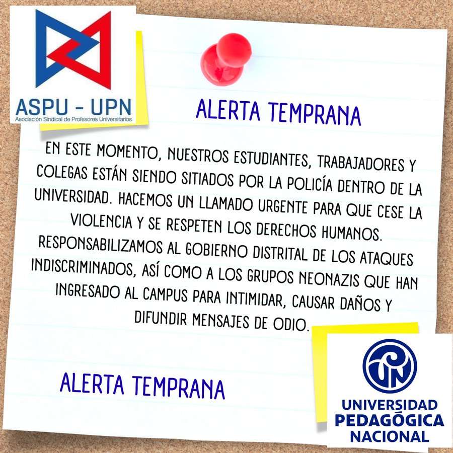 Este es el comunicado de ASPU.
