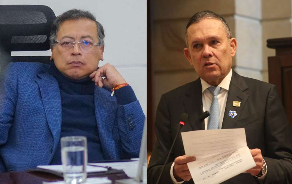 Presidente Gustavo Petro y senador Efraín Cepeda.