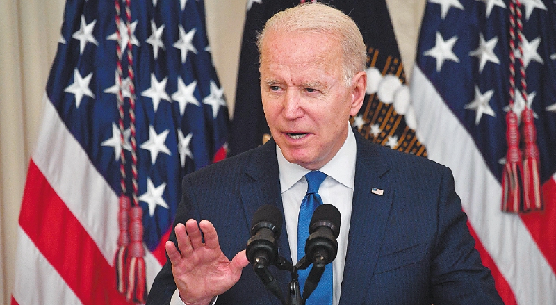 El presidente de Estados Unidos, Joe Biden, por fin habló con el presidente Duque. / AFP