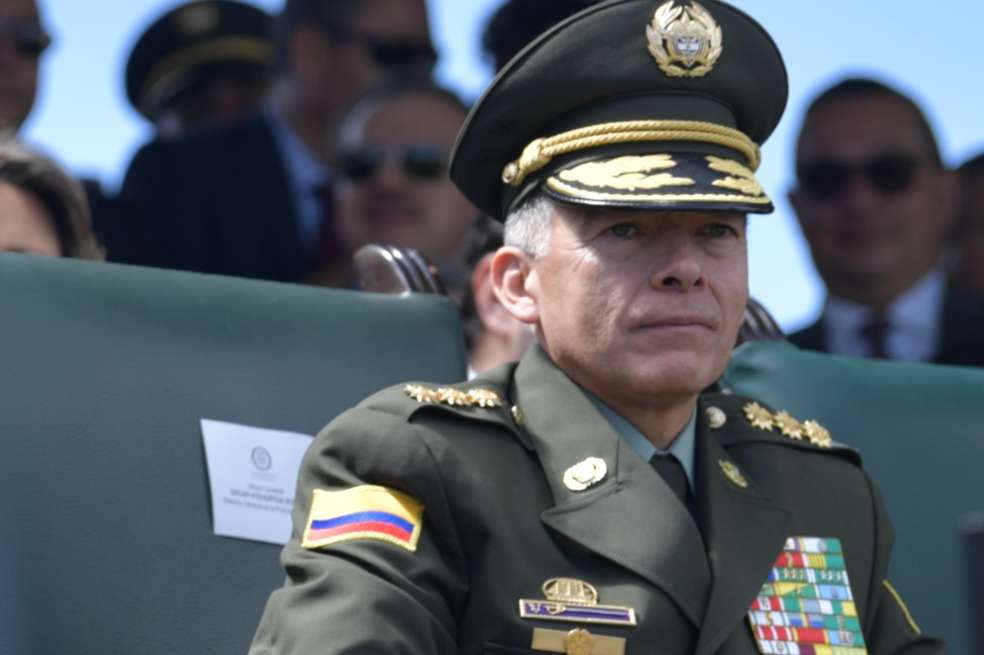El general Óscar Atehortúa y otros altos oficiales dieron explicaciones frente a posibles actos de corrupción en la institución. / Óscar Pérez - El Espectador