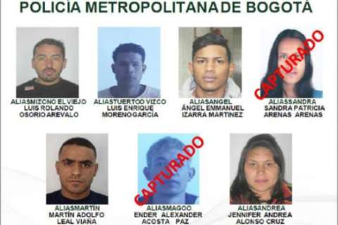Policía presentó a los delincuentes más buscados de la banda ‘Los Maracuchos’