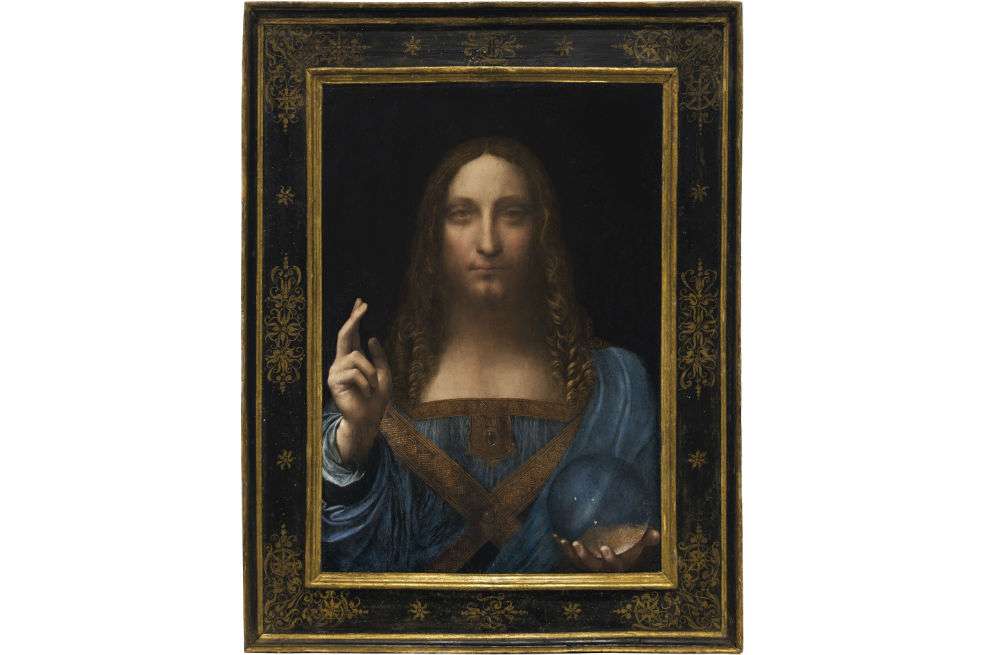 Imagen de la pintura "Salvator Mundi" de Leonardo da Vinci, subastada en Christie's, Nueva York (EE.UU.) / Cortesía