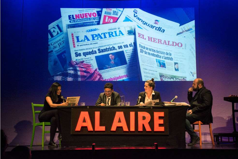 Presunto Podcast en un evento en vivo en 2019.