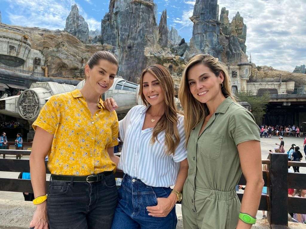 Carolina Cruz, Carolina Soto y Catalina Gómez en Walt Disney World Resort.