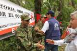 A Bogotá fueron trasladados los soldados liberados por el ELN