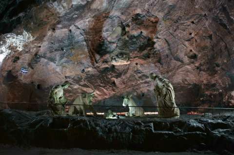 El pesebre más grande bajo tierra está en la Catedral de sal de Zipaquirá